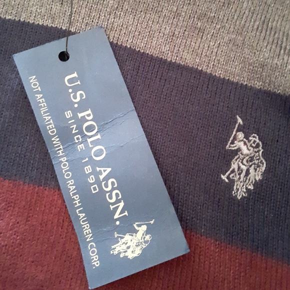 Preppy Collegiate Classiccore Men's Sweater US Polo Assn Multicolor Lightweight - Picture 3 of 4